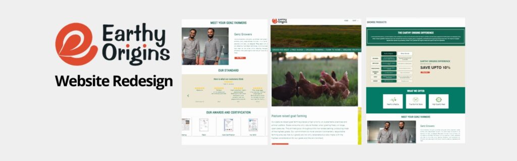 Case Study Earthy Origin Website Redesign